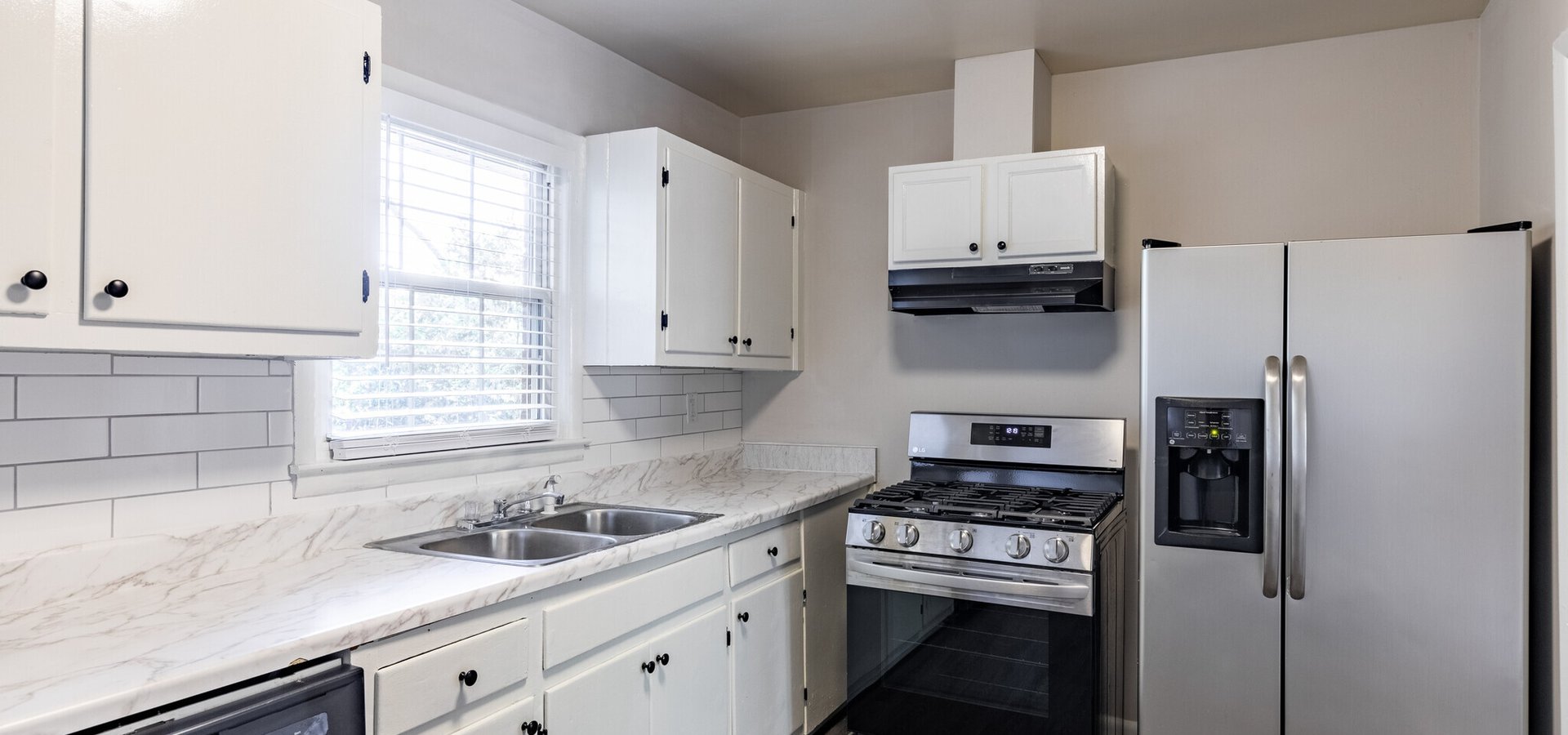 updated kitchen at Drew Valley apartments in Brookhaven, GA  30319