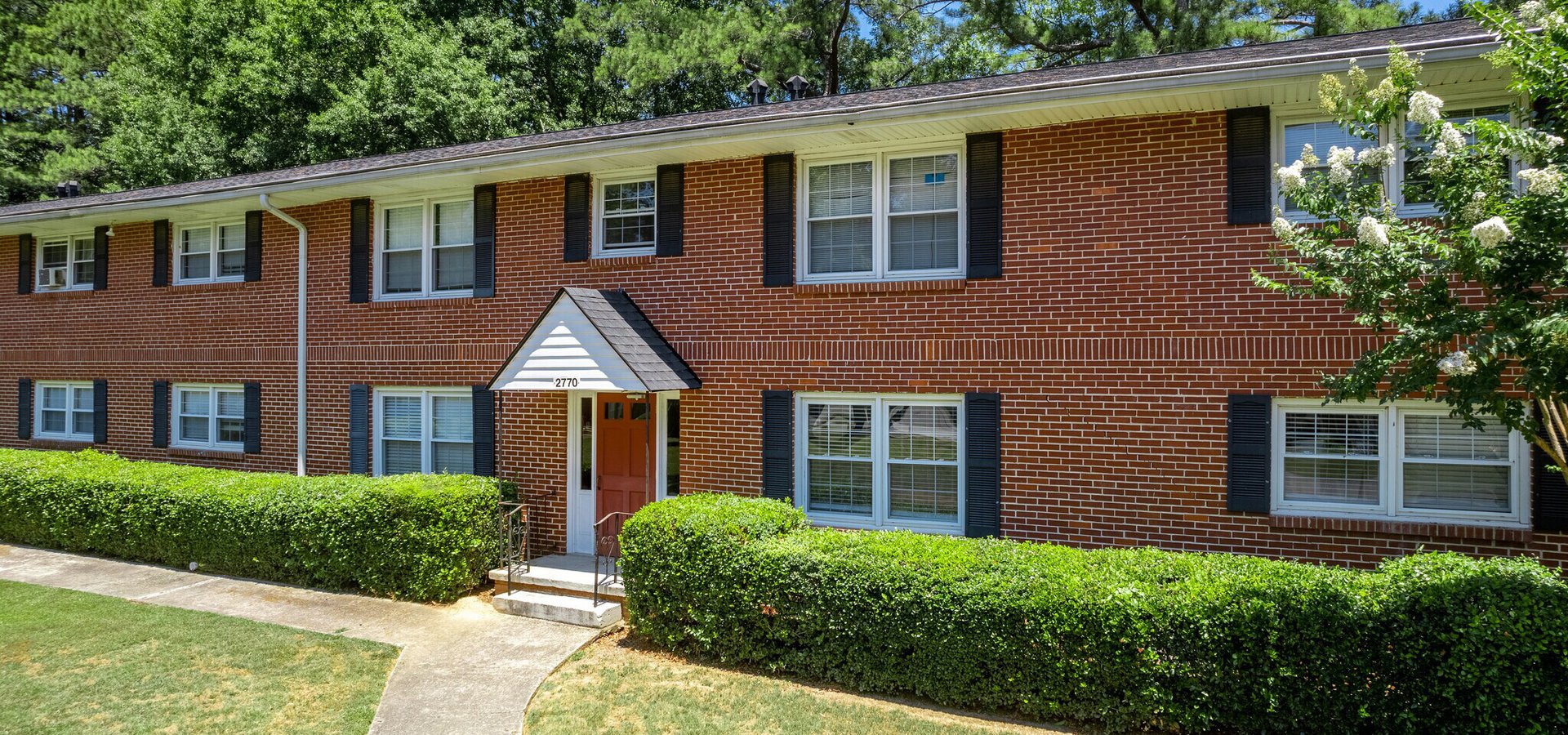 exterior building at Drew Valley apartments in Brookhaven, GA  30319